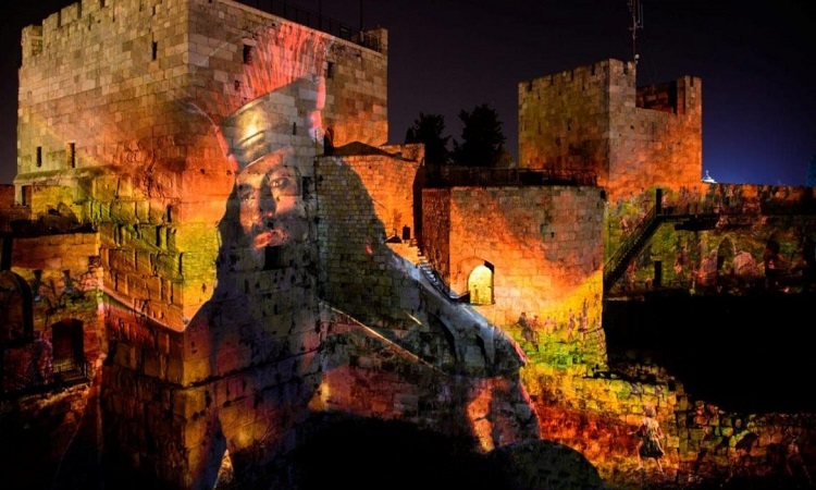 Dazzling light show brings King David alive in Jerusalem
