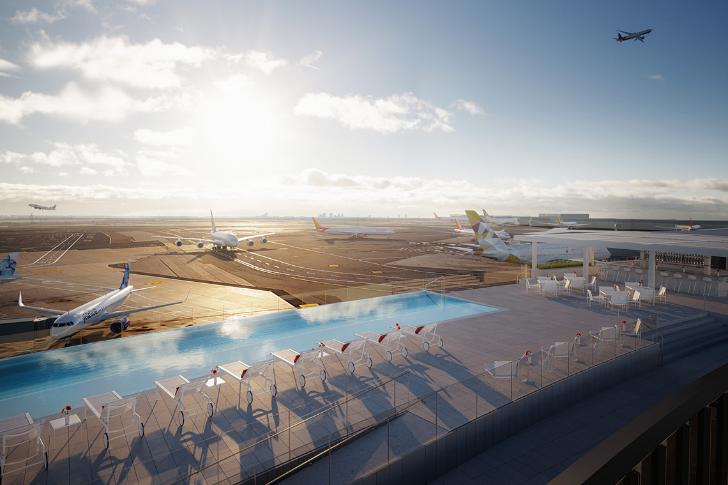 TWA Hotel at JFK Set to Open Rooftop Pool, Observation Deck on May 15