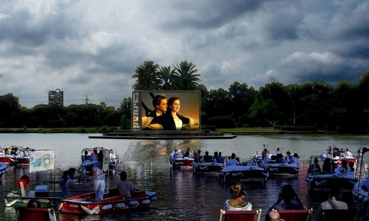Tel Aviv launches ‘sail-in’ floating cinema, free weddings
